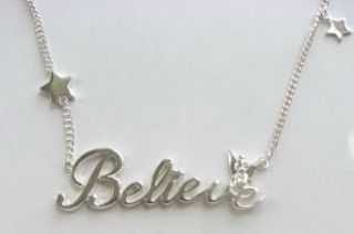 Disney Couture Silver Plated  BELIEVE  Tinkerbell