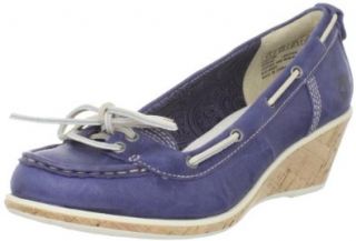 Timberland Womens Whittier Boat, Blue,6.5 M US Shoes