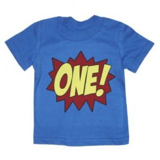 Happy Family Superhero First Birthday Kids T Shirt