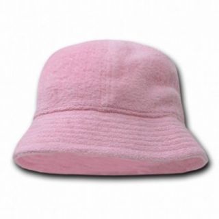 Decky Orgianl Terry Bucket Hats   One Size   Pink