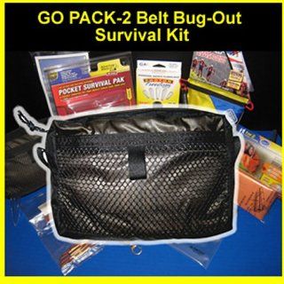 Go Pack 2 Belt Bug Out Survival & Medical Kit Sports