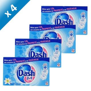 DASH Source de Fraîcheur 40 Tablettes x4   Achat / Vente LESSIVE DASH