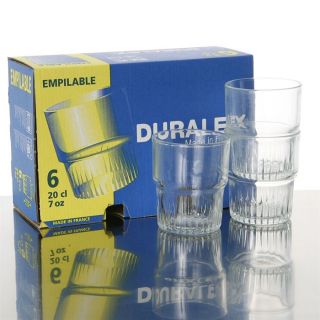 DURALEX® EMPILABLE Lot de 6 verres 20 cl   Achat / Vente VERRE