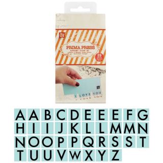 Prima Press Alphabet Stamp Set 1cm X 1cm Font 39 Pieces  Today $13.29