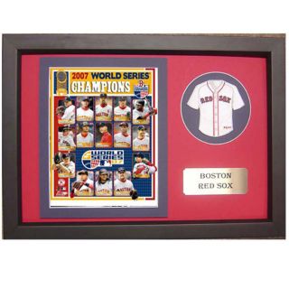 Boston Red Sox 2007 World Series with Mini Jersey Frame