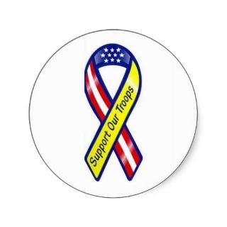 support our troops sticker