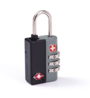 Swiss Gear Travel Sentry 3 Dial Combination Lock, Black