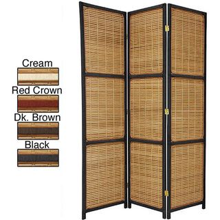 Woven Wood 6 foot Accent Room Divider (China)