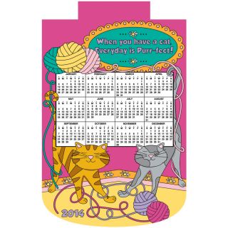 Cat Lover 2014 Jeweled Felt Calendar Kit 16X24