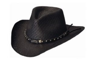Jack Daniels® Soft Black Toyo Straw Cowboy Hat. 3 1/4