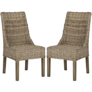 Suncoast Unfinished Natural Wicker Arm Chairs (Set of 2)