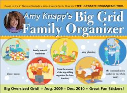 Amy Knapp`s Big Grid Family Organizer 2010 Calendar
