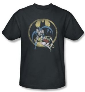 Batman And Robin Kids T shirt   Team DC Comics Charcoal