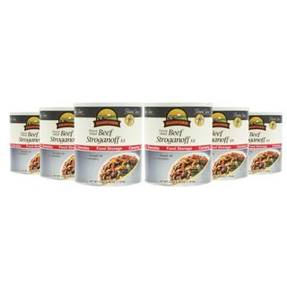 Augason Farms Freeze Dried Beef Stroganoff (Pack of 6)