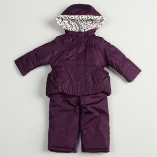 London Fog Toddler Girls Purple Snowsuit