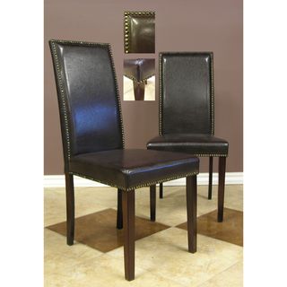 Warehouse of Tiffany Blazing Brown Dining Chairs (Set of 2