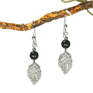 Jewelry by Dawn Black With Leaf Earrings