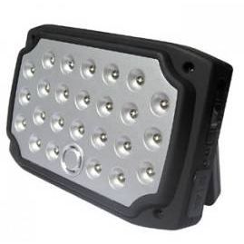 Lampe rechargeable 25 LEDs DYNAMO 3 modes de fixation / NOIRE SILVER