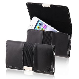 BasAcc Black Leather Pouch for Apple® iPhone 5