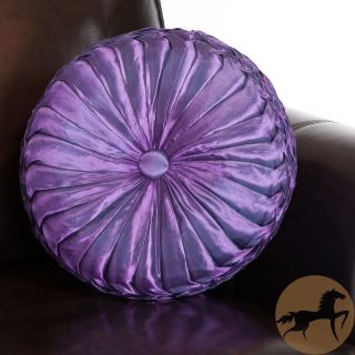 Christopher Knight Home 14 inch Round Purple Sateen Pillow Today $24