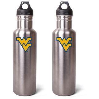 West Virginia Mountaineers 27 oz Stainless Steel Water Bottles (Pack