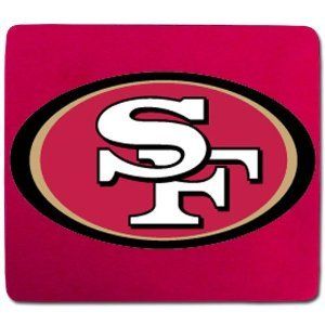 San Francisco 49ers NFL Neoprene Logo 8x7 Sports Fan
