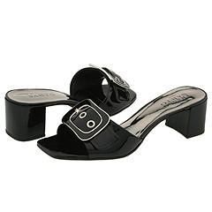 Franco Sarto Nova 1 Black Patent Sandals   Size 6