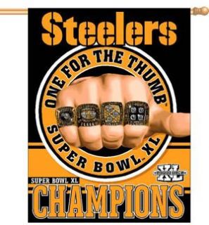 PITTSBURGH STEELERS NFL 1 FOR THUMB SUPER BOWL XL RINGS
