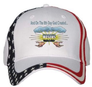 And On The 8th Day God Created MASONS USA Flag Hat