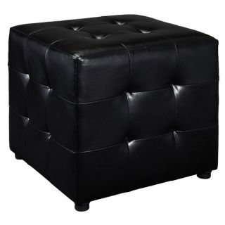 Pouf cube noir 43x43x38cm   Achat / Vente POUF   POIRE Pouf cube noir