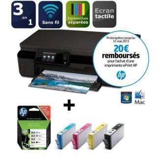 HP Photosmart 5520 (CX042B) + pack cartouches 364   Achat / Vente