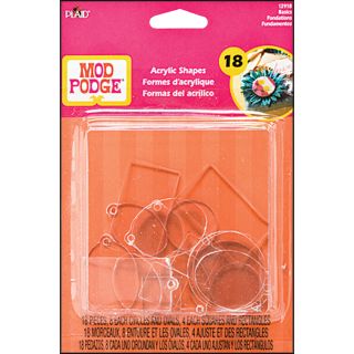 Plaid Mod Podge 3 D Shapes Basics Flat and Charms 18/Package Today $7