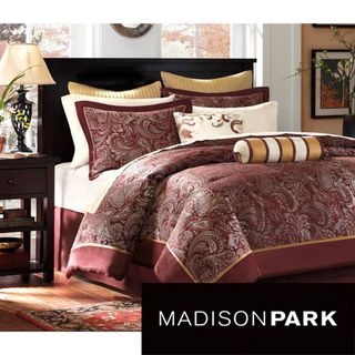 Madison Park Churchill 12 piece Bed in a Bag with Sheet Set