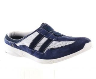 Rockport Womens Estha II Navy/White Mules Shoes 7M Shoes