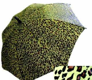 Punk Rock Retro LEOPARD PRINT Rain Umbrella Clothing