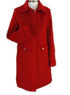 Larry Levine Single Breasted Coat Scarlet 14 Clothing