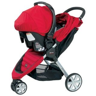 Britax B Agile Travel System in Red