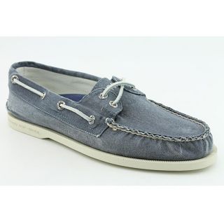 Washed Canvas Blue, Navy Blue Casual Shoes (Size 11.5)