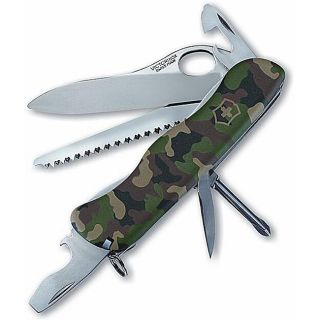 Swiss Army One hand Trekker Camo 12 tool Pocket Knife