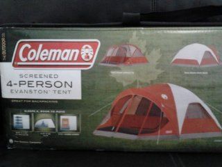 Coleman 4 Person Evanston Tent with Screened Porch Canopy