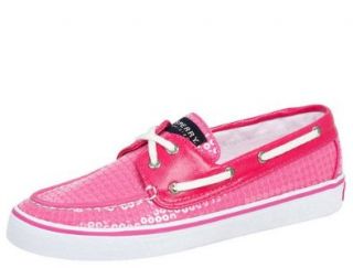 Sperry Top Sider Womens Bahama 2 Eye Lace Up,Pink Sequins,7 US: Shoes