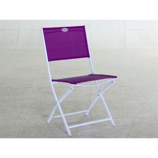 Chaise de jardin LES COMPAT violet   Prof. 47 cm   larg. 45 cm
