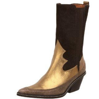 Donald J Pliner Womens Jinxx Boot,Bronze/Gold/Expresso,7.5 M Shoes