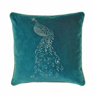 JAR Designs Peacock Throw Pillow