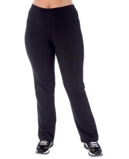 Danskin Womens Plus Size Bootleg Pant,Black,2x Clothing