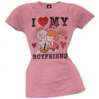 Flinstones   I Love My Boyfriend Juniors T Shirt   2X