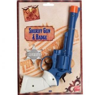 Western Sheriff Badge and Toy Gun: Clothing