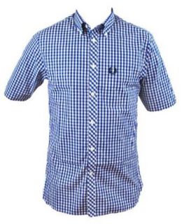 Fred Perry 3 Color Woven Gingham Mens Button Up Shirt
