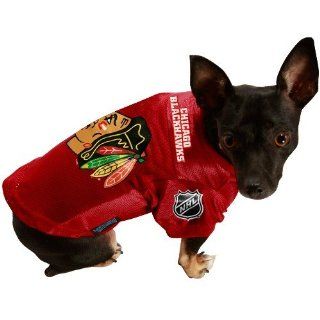 NHL Chicago Blackhawks Pet Jersey, Red, Large: Sports