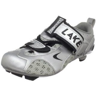  Lake Womens CX211 Cycling Shoe,Silver/Black,12 M US Shoes